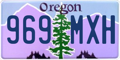 OR license plate 969MXH