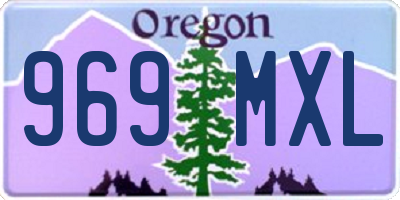 OR license plate 969MXL