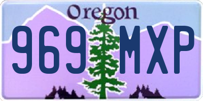 OR license plate 969MXP
