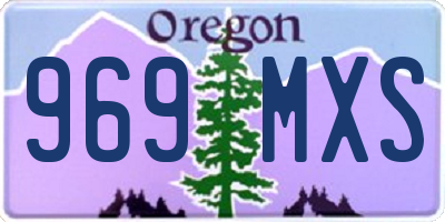 OR license plate 969MXS