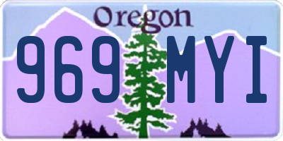 OR license plate 969MYI