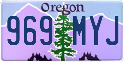 OR license plate 969MYJ