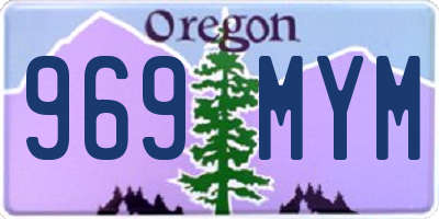 OR license plate 969MYM