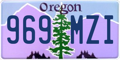 OR license plate 969MZI