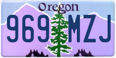 OR license plate 969MZJ