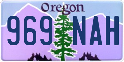 OR license plate 969NAH