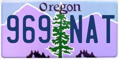 OR license plate 969NAT