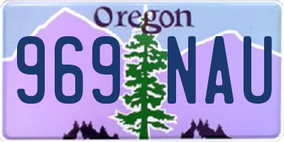 OR license plate 969NAU