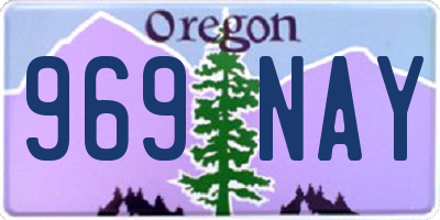 OR license plate 969NAY