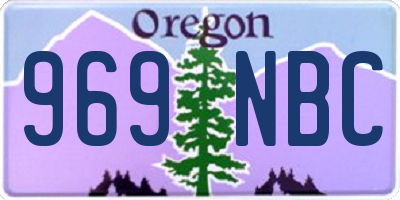 OR license plate 969NBC