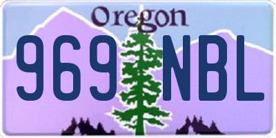 OR license plate 969NBL