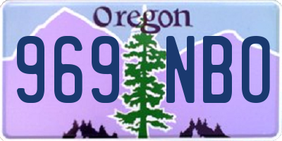 OR license plate 969NBO