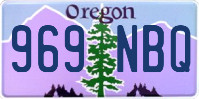 OR license plate 969NBQ