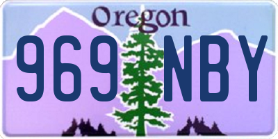 OR license plate 969NBY