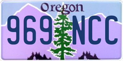 OR license plate 969NCC