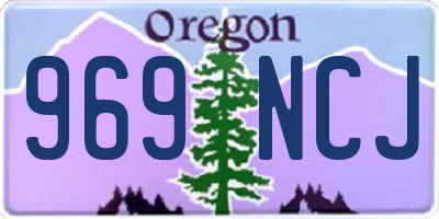 OR license plate 969NCJ