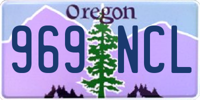 OR license plate 969NCL