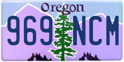 OR license plate 969NCM