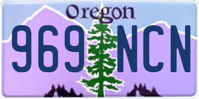 OR license plate 969NCN