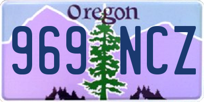 OR license plate 969NCZ