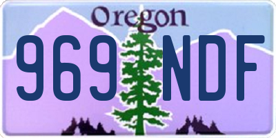 OR license plate 969NDF