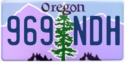 OR license plate 969NDH