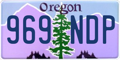 OR license plate 969NDP