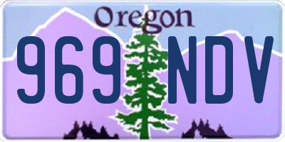 OR license plate 969NDV