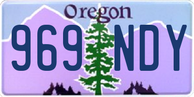 OR license plate 969NDY
