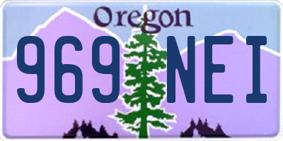 OR license plate 969NEI