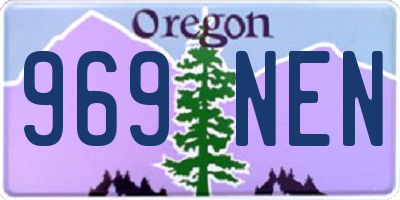 OR license plate 969NEN