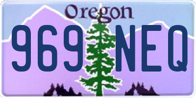 OR license plate 969NEQ