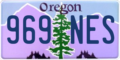 OR license plate 969NES