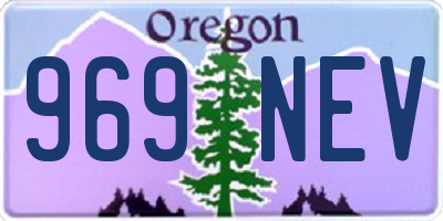 OR license plate 969NEV