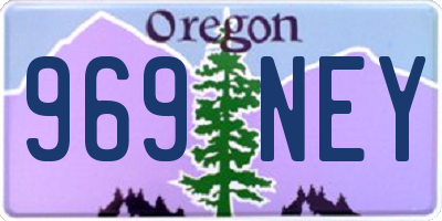 OR license plate 969NEY
