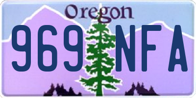 OR license plate 969NFA
