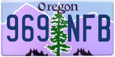 OR license plate 969NFB