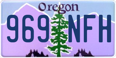 OR license plate 969NFH