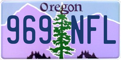 OR license plate 969NFL