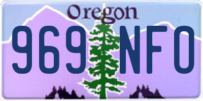 OR license plate 969NFO
