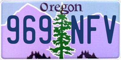 OR license plate 969NFV
