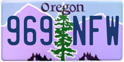 OR license plate 969NFW