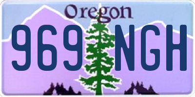 OR license plate 969NGH