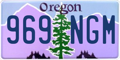 OR license plate 969NGM