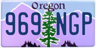 OR license plate 969NGP