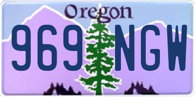 OR license plate 969NGW