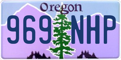 OR license plate 969NHP