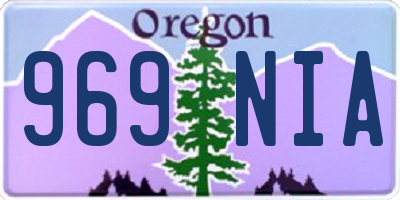 OR license plate 969NIA