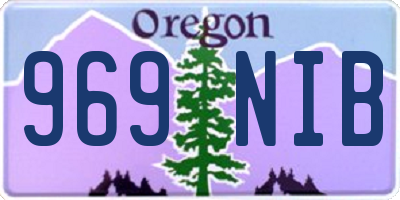 OR license plate 969NIB