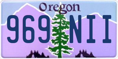 OR license plate 969NII